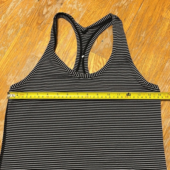 Lululemon Cool Racerback Hype Stripe Black White - Picture 8 of 10